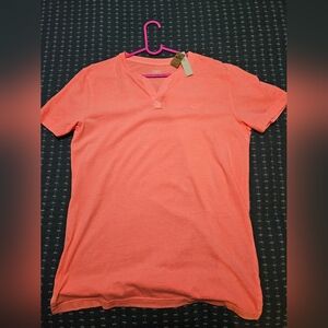 PINK V-Neck Shirt. Size Small.